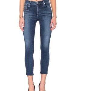 AGOLDE Sophie High Rise Crop Jeans Claremont